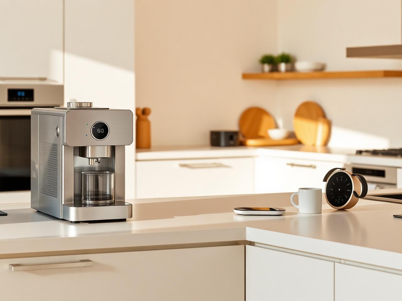منتجات منزلية وإلكترونية على طاولة